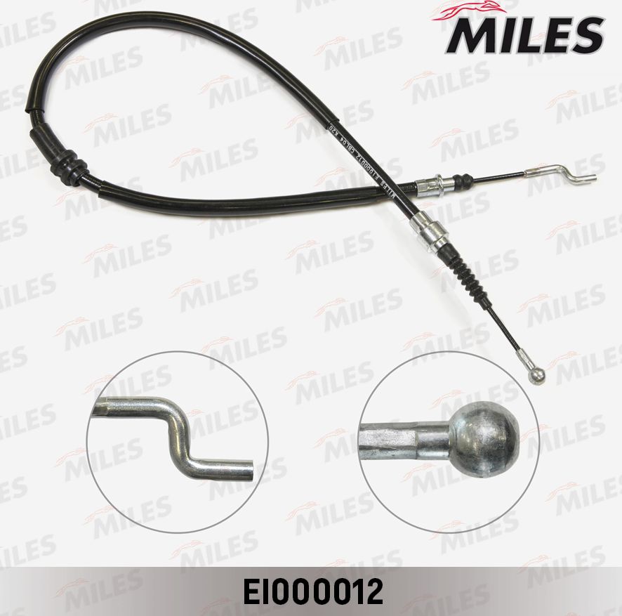 Трос ручника (тросик ручного тормоза) Miles. Артикул EI000012
