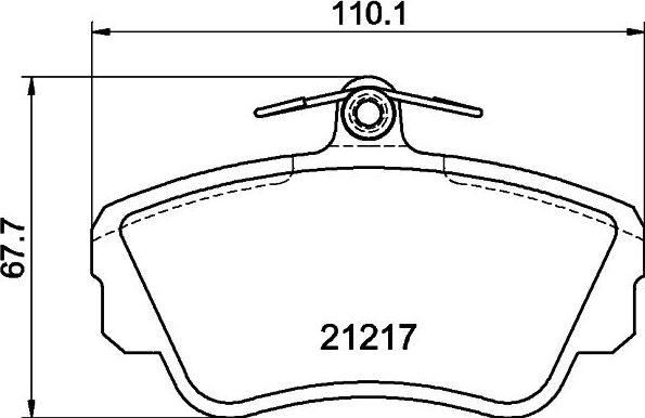 Тормозные колодки Mintex передние для Volvo 460 1988-1996. Артикул MDB1466