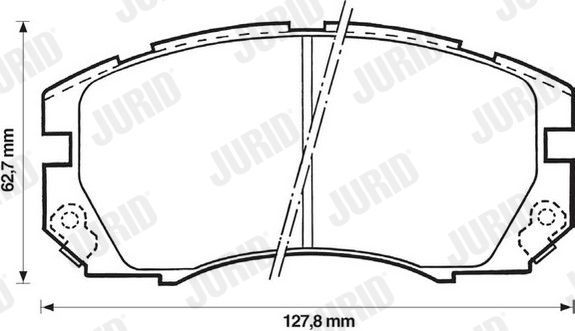 Тормозные колодки Jurid. Артикул 572377J