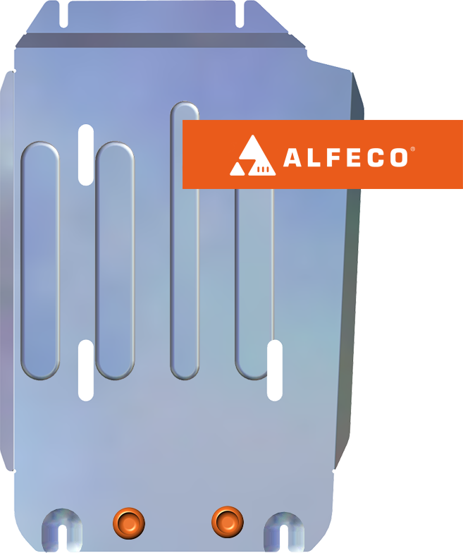 Защита алюминиевая Alfeco для КПП Great Wall Poer АT 2020-2026. Артикул ALF.31.25al