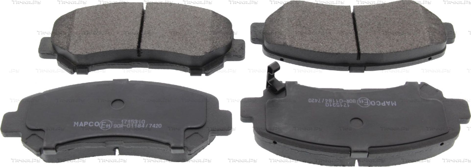 Тормозные колодки MAPCO передние для Nissan Qashqai I 2007-2013. Артикул 6831
