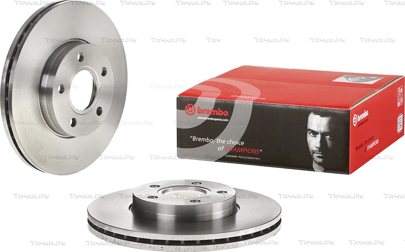 Тормозной диск Brembo PRIME LINE передний для Volvo V50 I 2004-2012. Артикул 09.9464.14