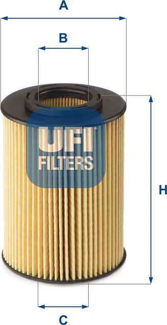 Масляный фильтр UFI для Kia Proceed I 2008-2012. Артикул 25.075.00
