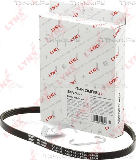 Приводной ремень поликлиновой LYNXauto ELASTIC. Артикул 4PK0895EL
