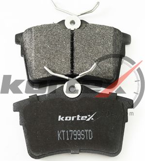 Колодки тормозные PSA 308/BERLINGO/PARTNER 07- задние (компл.) (Kortex). Артикул KT1799STD