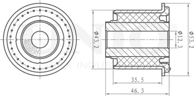 Сайлентблок рычага подвески (Unio). Артикул RMP-20184