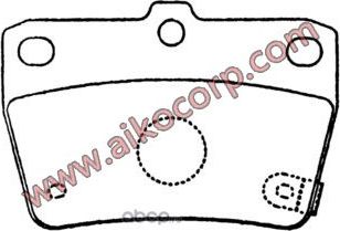 Колодки тормозные (Aiko). Артикул PF1424