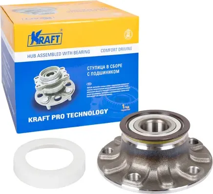 Ступица с подшипником VAG A3/OCTAVIA/GOLF 5/GOLF 6/GOLF 7/JETTA 4 03- задн.компл (Kraft) Kraft. Артикул KT110001
