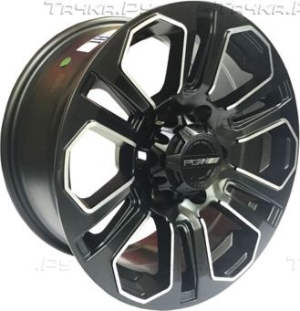 Колёсный диск PDW литой черный HAZARD 6x139,7 7.5xR16 D106.1 ЕТ20 M/U4B для Nissan Terrano II 1993-2006. Артикул 20/64/29/261