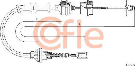 Трос сцепления Cofle для Fiat Ducato II 1998-2002. Артикул 92.1172.5