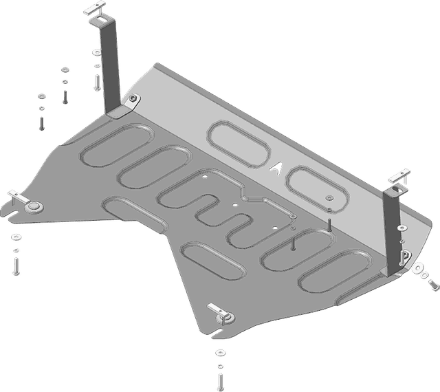 Защита АвтоСтандарт для картера и КПП Hyundai ix35 (SL Стандарт) 2010-2015. Артикул 50904