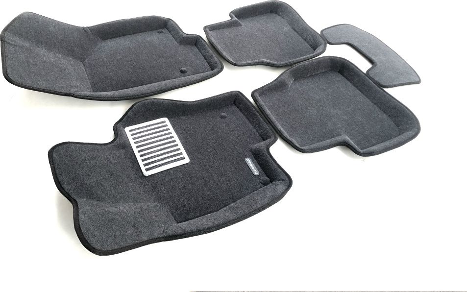 Коврики текстильные Euromat 3D Lux для салона Volkswagen Passat B7 2011-2014 Темно-серые. Артикул EM3D-005412G