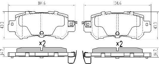 Тормозные колодки Fremax. Артикул FBP-1878