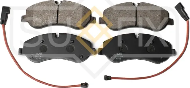 Колодки дисковые тормозные передние правые/левые LCV (Sufix). Артикул SX1141