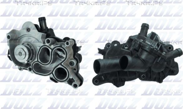 Помпа (водяной насос) Dolz для Skoda Octavia A8 2019-2026. Артикул A235