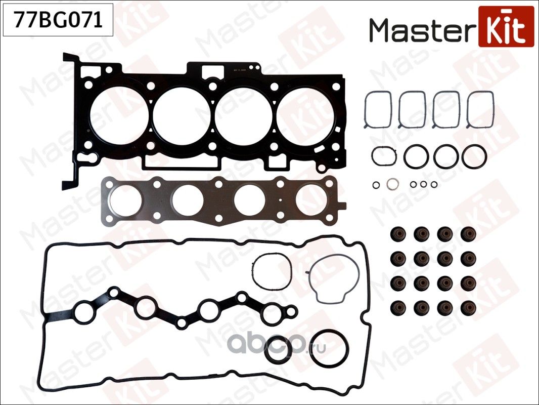 77BG071 Набор прокладок верхний HYUNDAI Sonata NF/Santa Fe/Sorento 2.4 G4KE (Master KIT). Артикул 77bg071