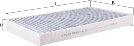 Салонный фильтр Mahle-Knecht. Артикул LAK 229
