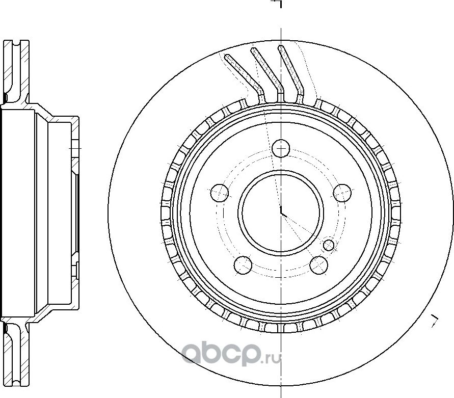 Диск тормозной (G-Brake). Артикул GR02935