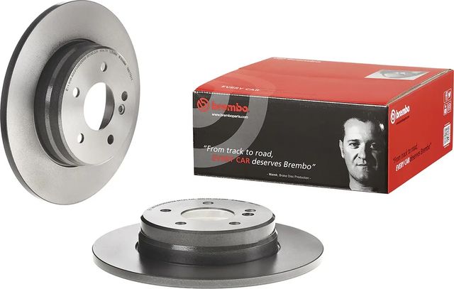 Тормозной диск Brembo PRIME LINE - UV Coated задний для Mercedes-Benz E-Класс II (W210, S210) 1996-2003. Артикул 08.9175.11