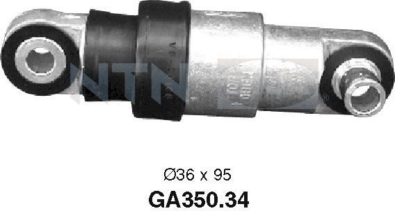 Натяжной ролик (натяжитель) приводного поликлинового ремня NTN / SNR. Артикул GA350.34