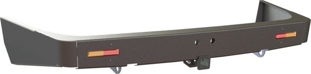 Бампер силовой STC задний для Lexus GX 470 2002-2009 с квадратом под фаркоп и дублирующими фонарями. Артикул STC-LGX470-BR-L1