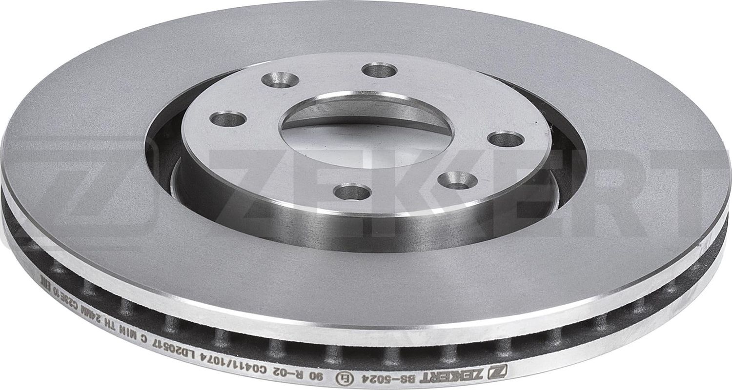 Тормозной диск Zekkert передний для Opel Corsa F 2019-2026. Артикул BS-5024
