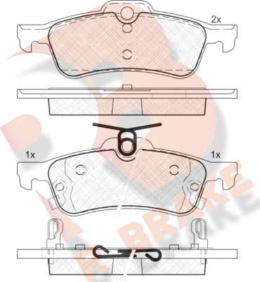 Тормозные колодки R Brake. Артикул RB1878