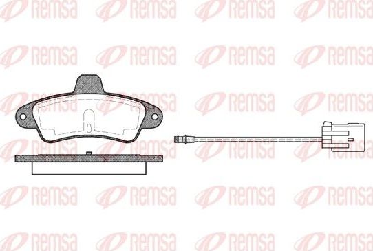 Тормозные колодки Remsa задние для Ford Cougar 1998-2001. Артикул 0433.02