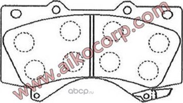 Колодки тормозные дисковые PF1541 (Aiko). Артикул PF1541