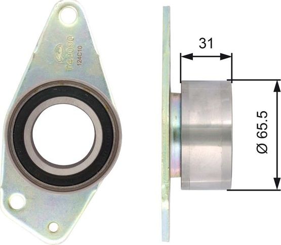 Направляющий (ведущий) ролик ремня ГРМ Gates PowerGrip® для Volvo V40 I 1999-2000. Артикул T42090