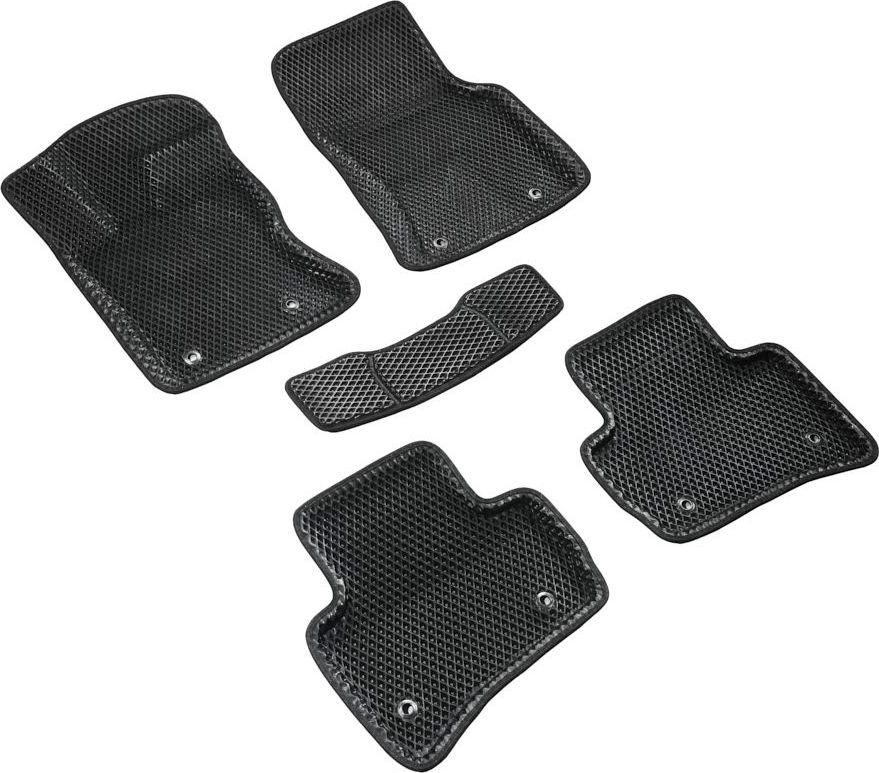 Коврики Seintex 3D EVA ромб для салона Land Rover Range Rover Velar 2017-2026 ЧЕРНЫЕ. Артикул 317238