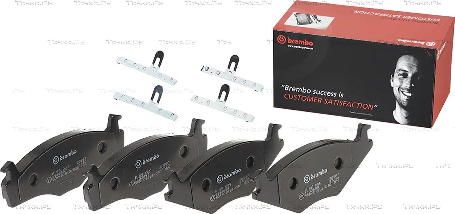 Тормозные колодки Brembo передние для Volkswagen Scirocco II 1980-1992. Артикул P 85 005