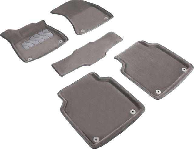 Коврики Seintex 3D ворсовые для салона Audi A8 III (D4) 2010-2017 СЕРЫЕ. Артикул 86837