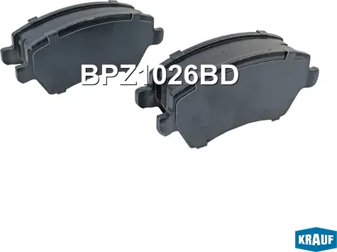 Колодки тормозные дисковые Krauf. Артикул BPZ1026BD