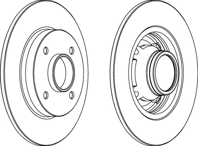 Тормозной диск Ferodo Premier задний для Citroen C4 I 2006-2011. Артикул DDF1564C-1