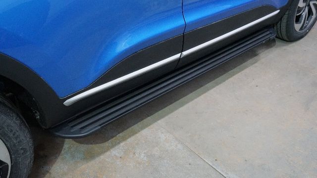 Пороги алюминиевые ТСС Slim Line Black 1720 мм для Kaiyi X3 Pro 2023-2026. Артикул KAIX3P23-04B