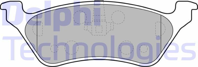 Тормозные колодки Delphi (Low-Metallic). Артикул LP1694