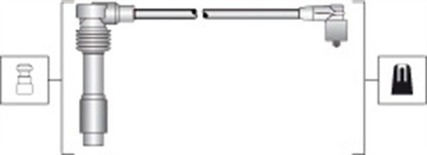 Высоковольтные провода (провода зажигания) (комплект) Magneti Marelli. Артикул 941318111294