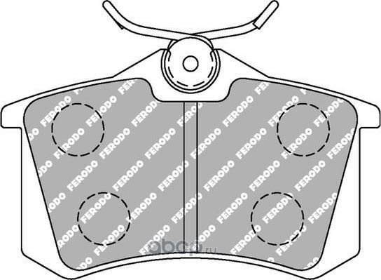 Колодки тормозные задние (Ferodo). Артикул FCP1491H