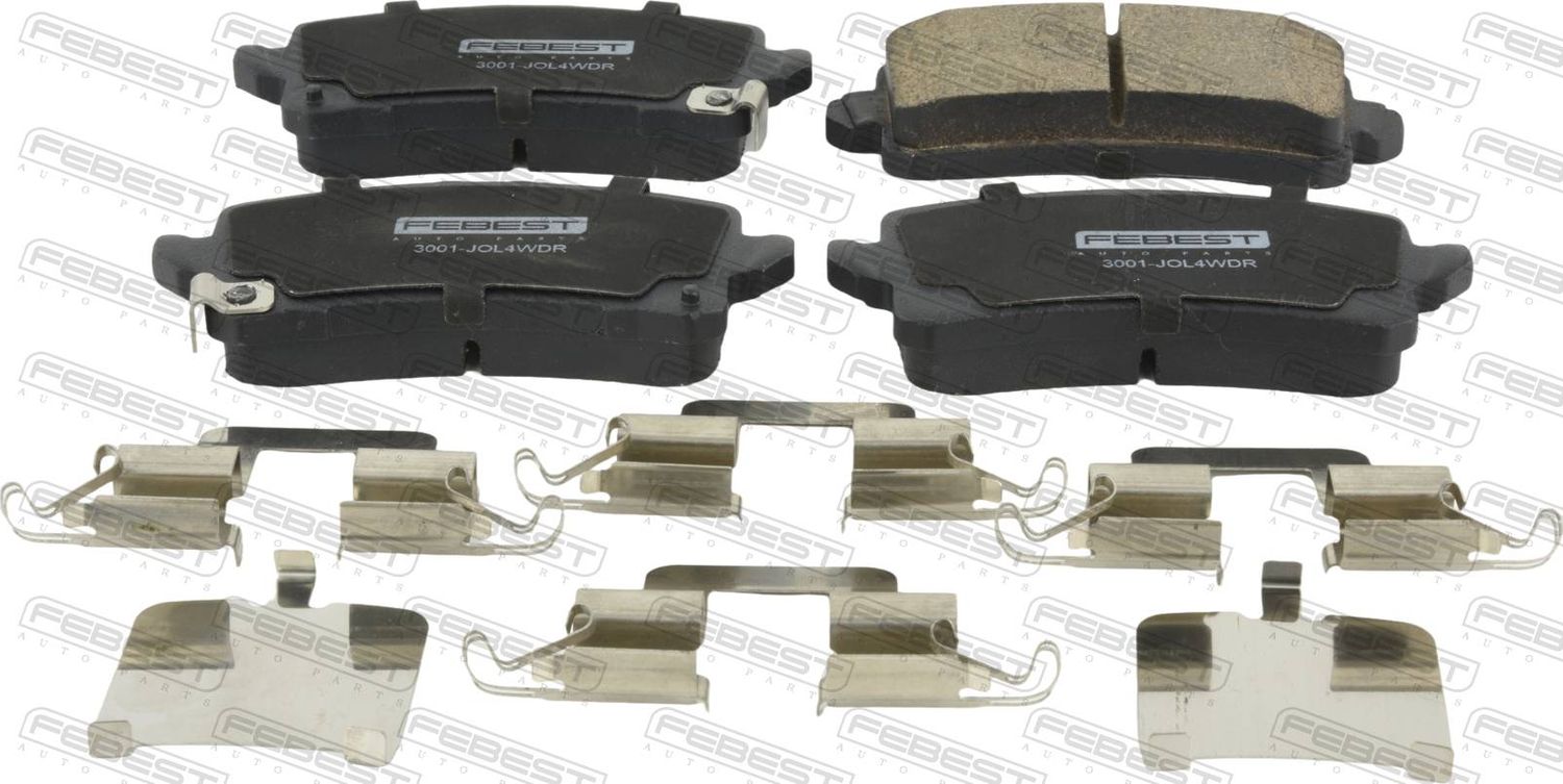 Тормозные колодки Febest. Артикул 3001-JOL4WDR