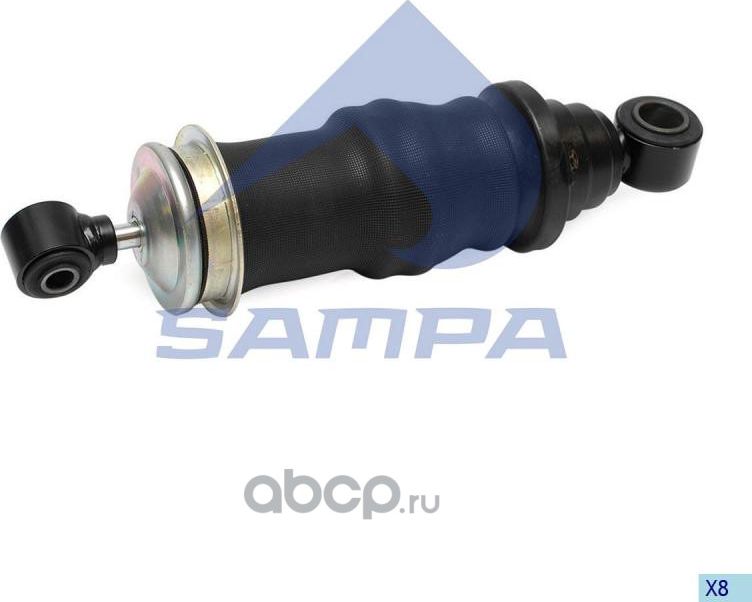 Пневмоподушка кабины с амортизатором передняя MB Actros (Sampa). Артикул 01126501