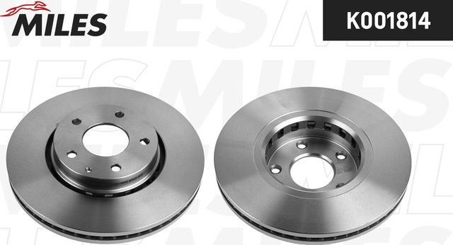 Тормозной диск Miles передний для Mazda 6 III (GJ) 2013-2026. Артикул K001814