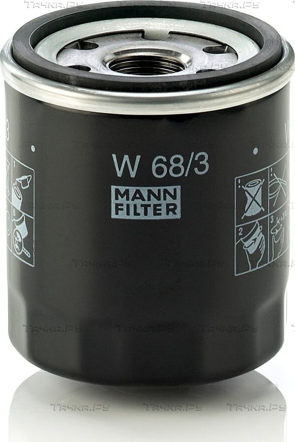 Масляный фильтр Mann-Filter для Toyota RAV4 II (XA20) 2000-2005. Артикул W 68/3