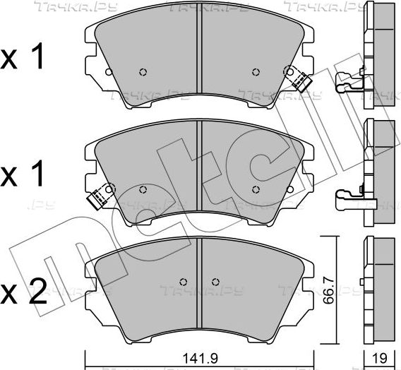 Тормозные колодки Metelli передние для Saab 9-5 II 2010-2012. Артикул 22-0842-0