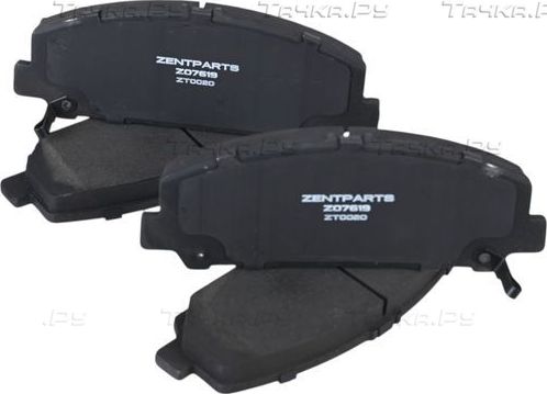 Тормозные колодки Zentparts. Артикул Z07727