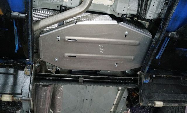 Защита алюминиевая ТСС (4 мм) для бака BAIC X35 2023-2026. Артикул ZKTCC00660