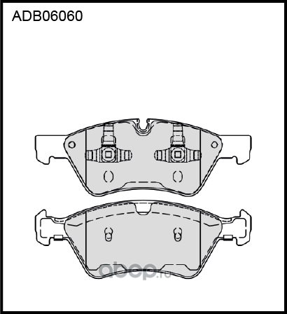 Колодки тормозные дисковые | перед | (Allied Nippon). Артикул ADB06060