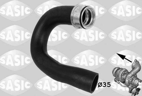 Патрубок интеркулера Sasic для Opel Combo C 2004-2011. Артикул 3336169