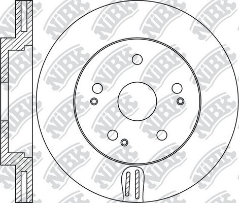 Тормозной диск NiBK передний для Kia Quoris I 2015-2015. Артикул RN1715
