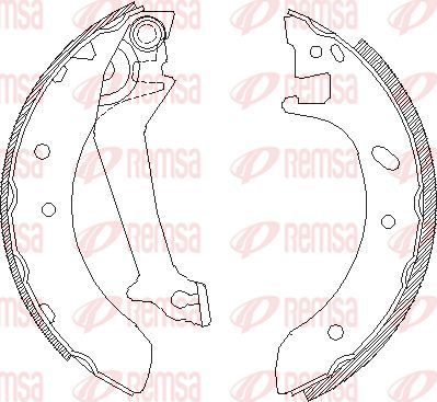 Тормозные колодки Remsa задние для Ford Escort V 1992-1999. Артикул 4512.00